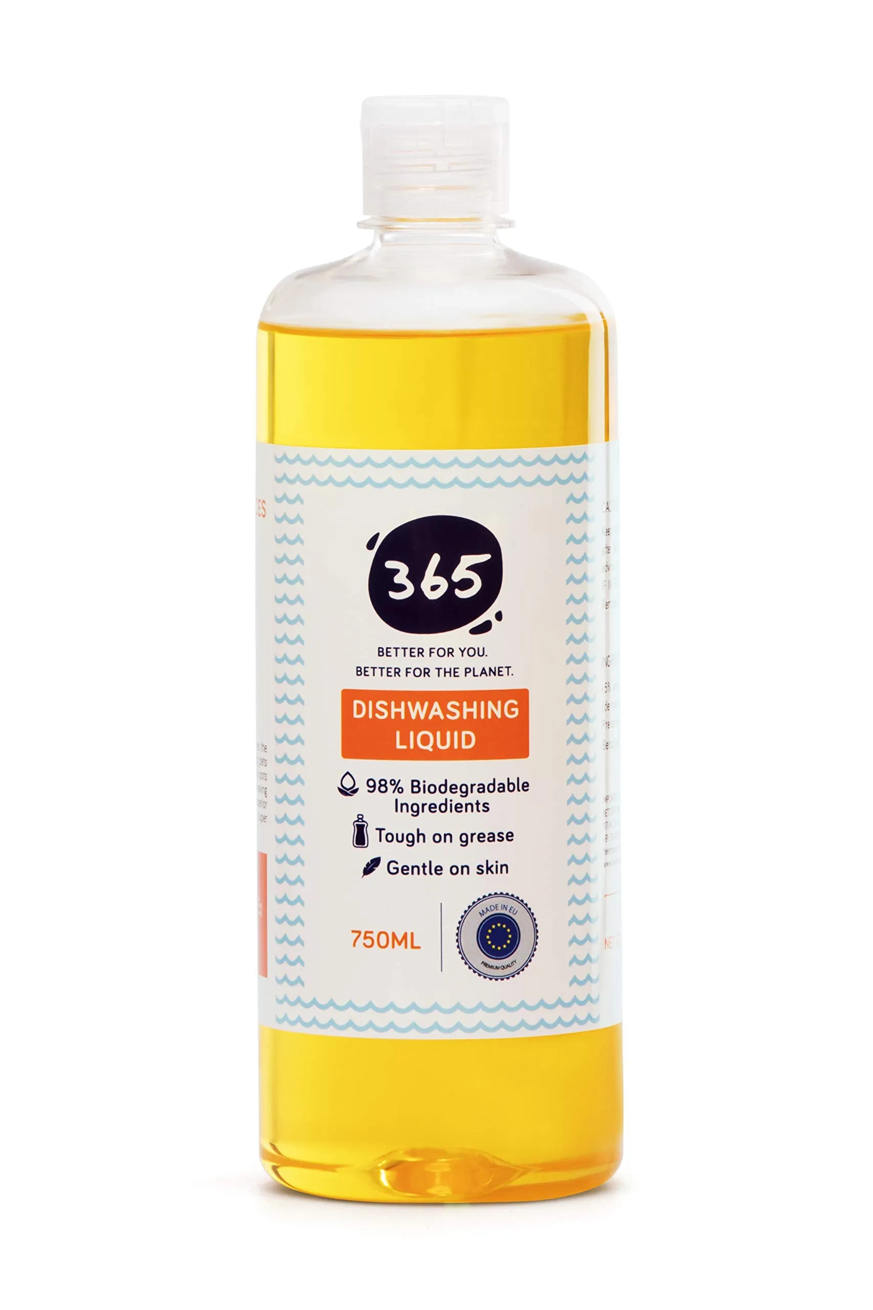 365 Dishwashing liquid, Hand Moisturising, Eco-Friendly, Non-Toxic, Plant-Based cleaning