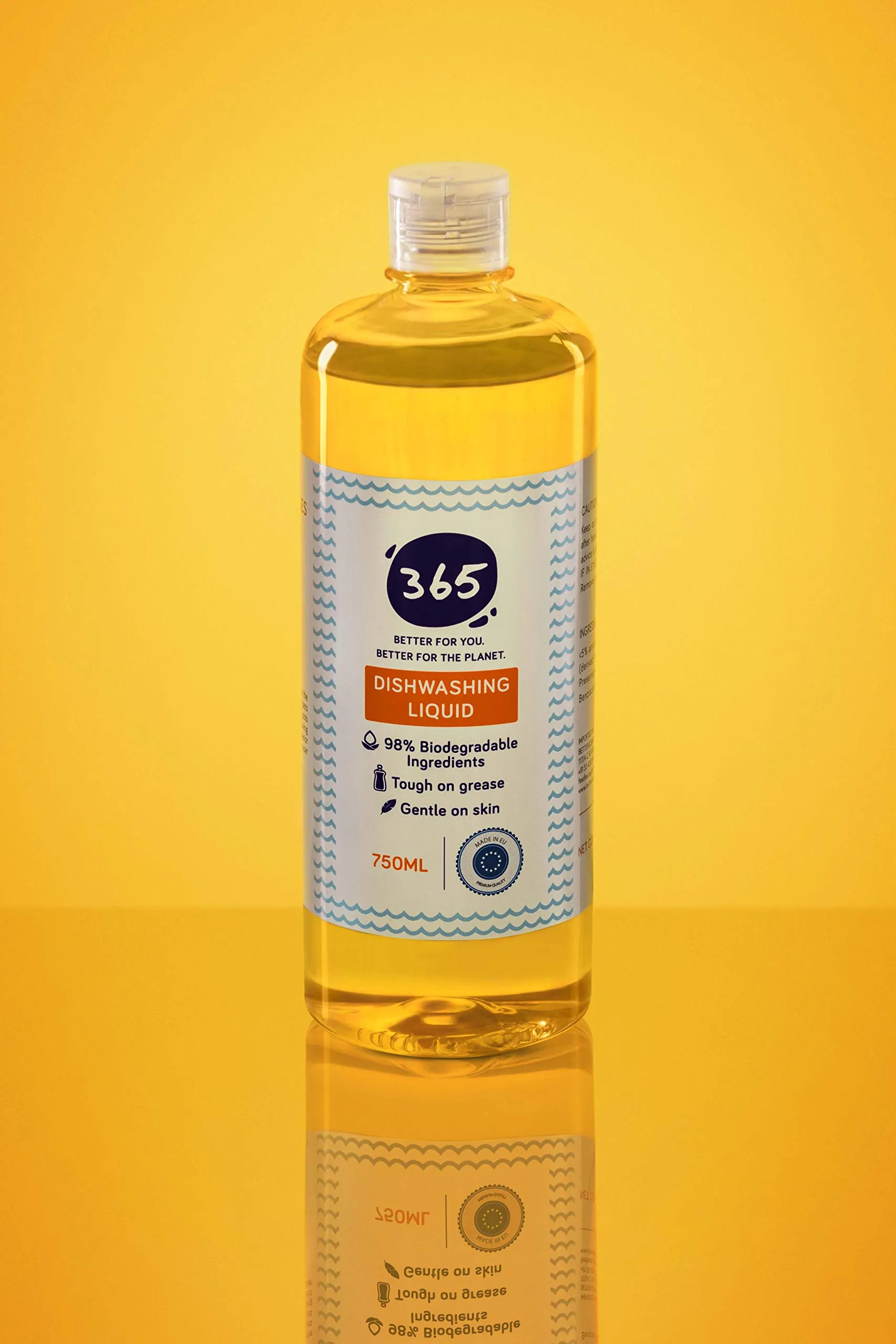 365 Dishwashing liquid, Hand Moisturising, Eco-Friendly, Non-Toxic, Plant-Based cleaning