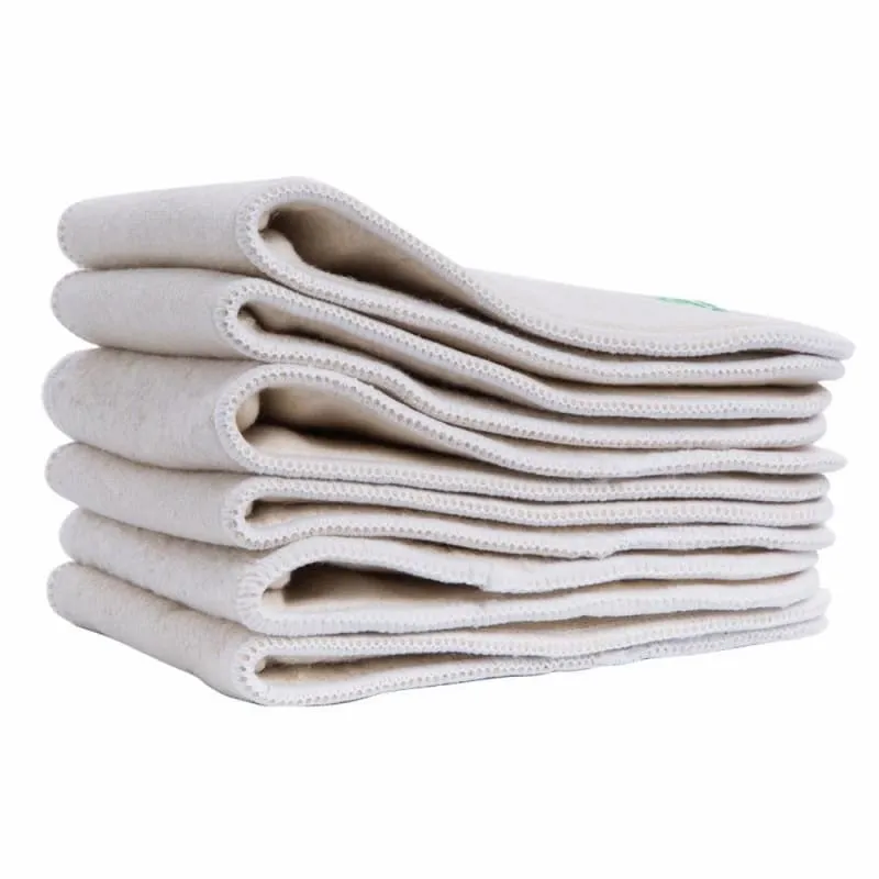 4 Layer Hemp Cotton Reusable Universal Diapers 10 pcs Set