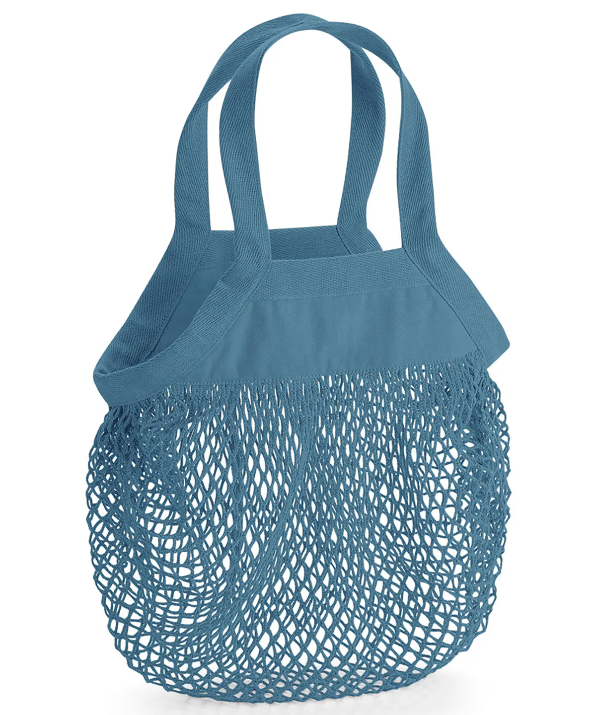 Airforce Blue - Organic cotton mini mesh grocery bag