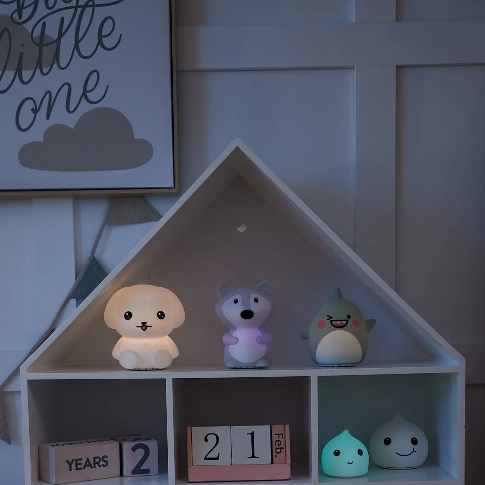 Around the Crib Lumi'noizies - Nelly the Puppy - Interactive Bluetooth Music Lamp for Nursery & Home