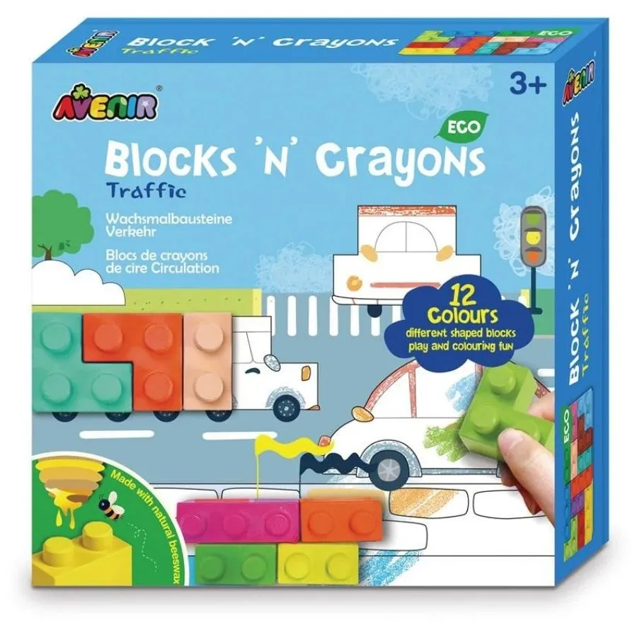 Avenir - Blocks N Crayons Traffic Art Set