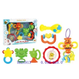 Baby Rock Rattle Set | 7 Pcs