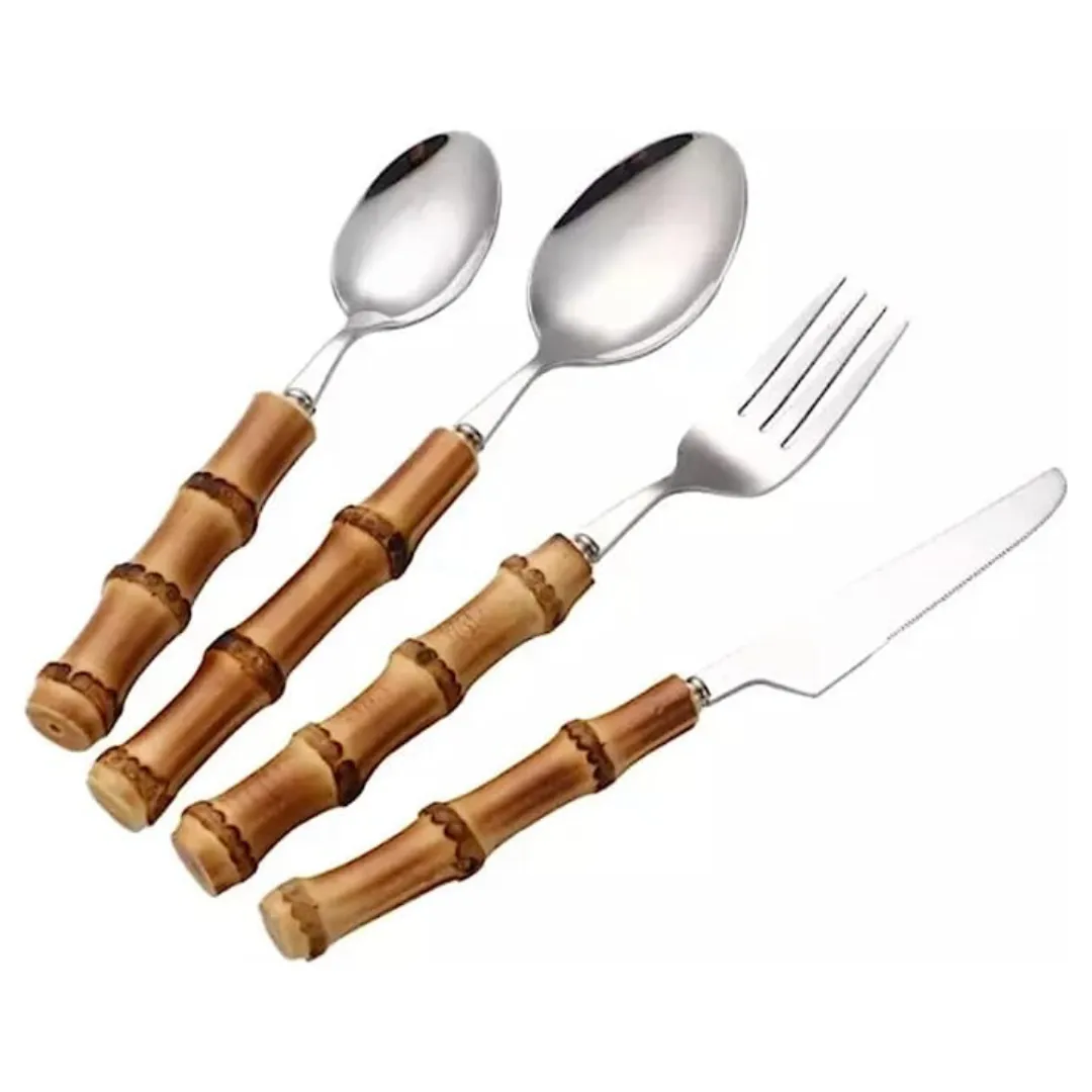 Bamboo Cutlery set of sixteen