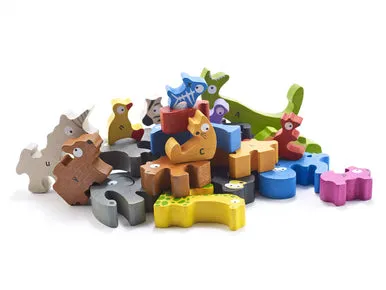 Begin Again Jumbo Animal Parade A to Z Puzzle