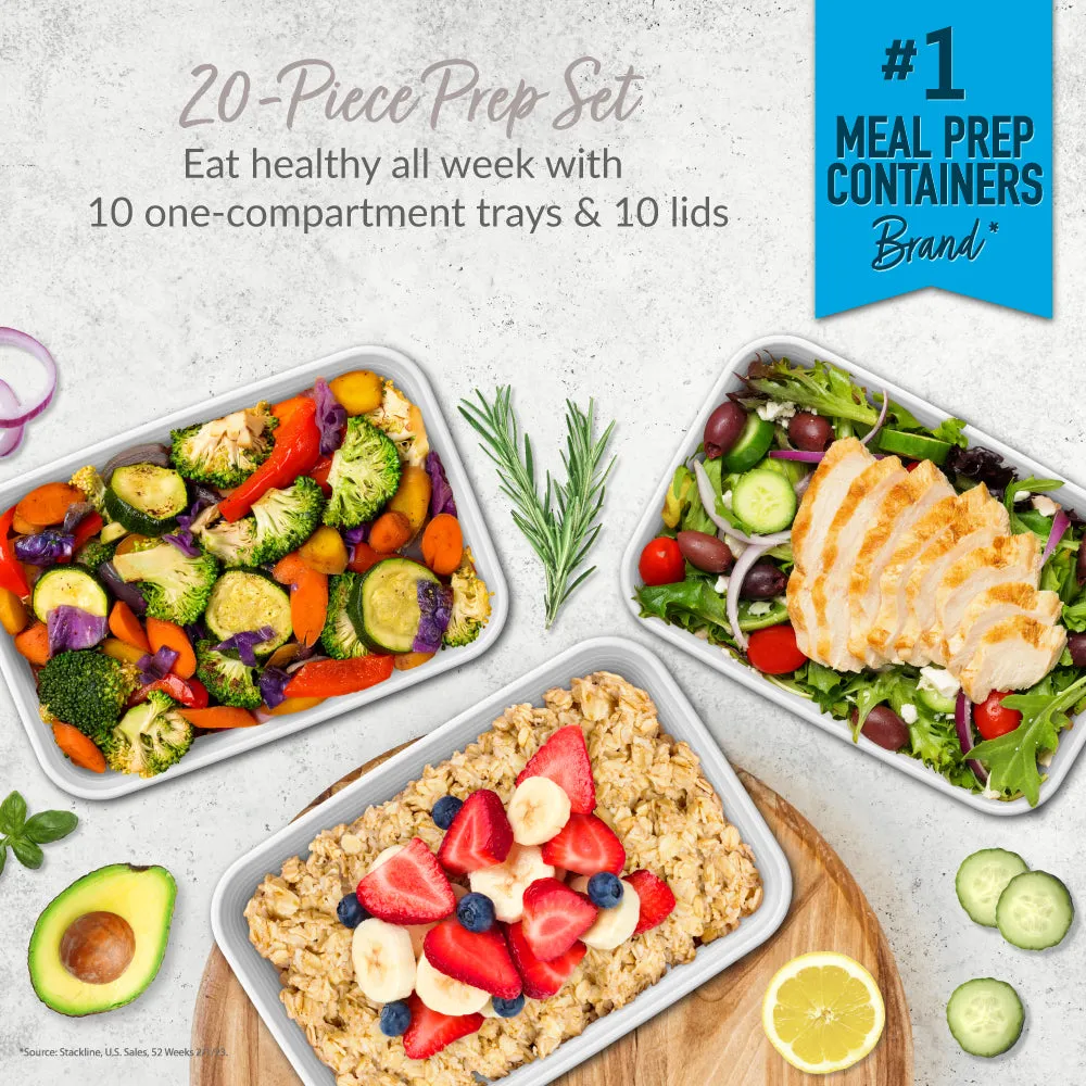 Bentgo Prep 1-Compartment Meal Prep Containers