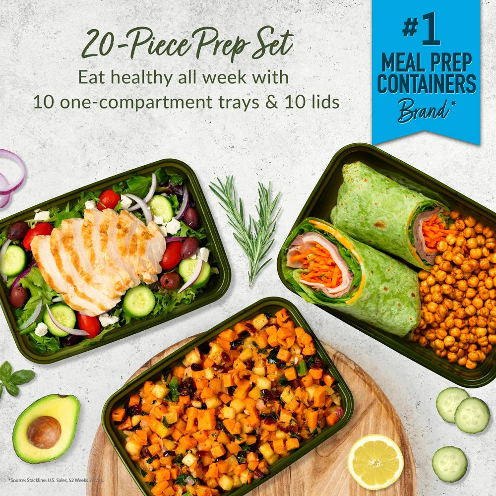 Bentgo Prep 1-Compartment Meal Prep Containers