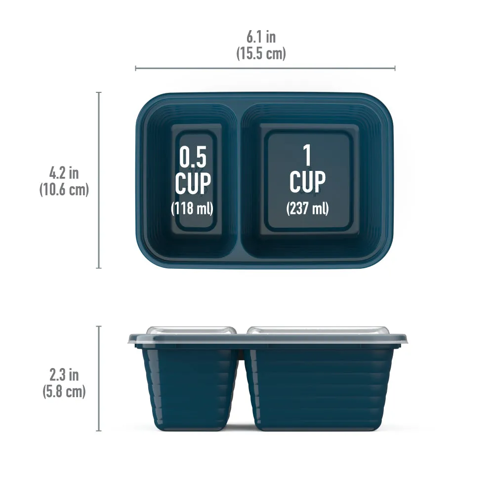 Bentgo Prep 2-Compartment Snack Containers