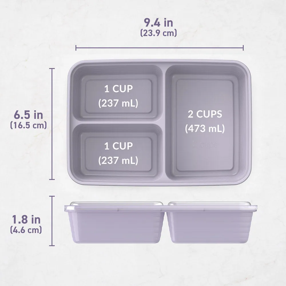 Bentgo Prep 3-Compartment Meal Prep Containers