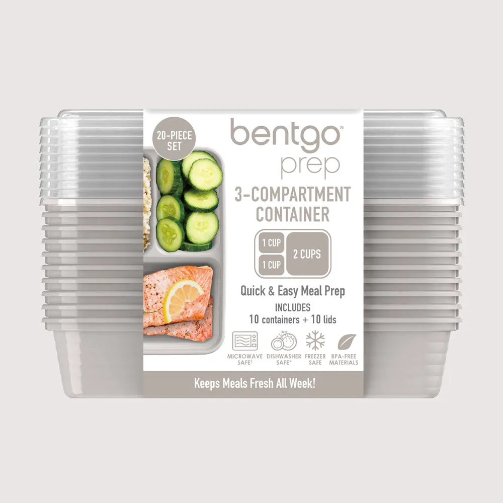 Bentgo Prep 3-Compartment Meal Prep Containers