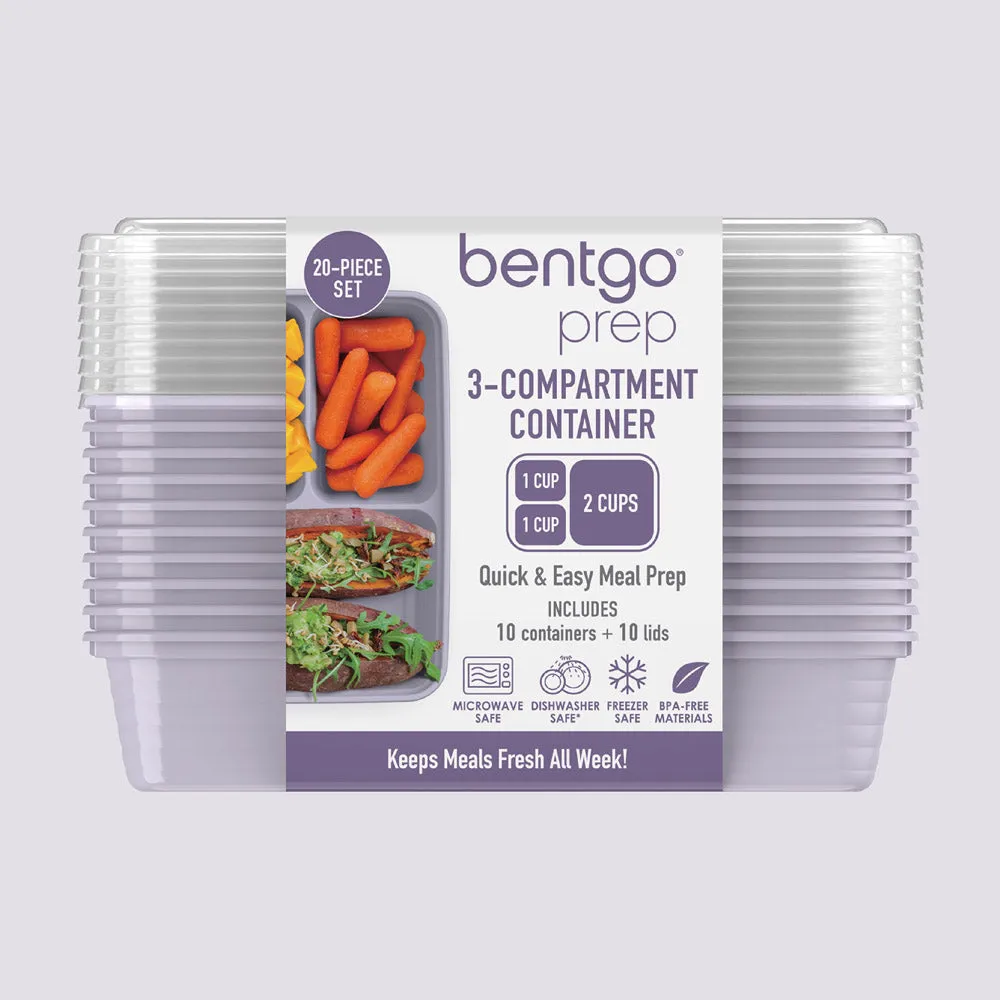 Bentgo Prep 3-Compartment Meal Prep Containers