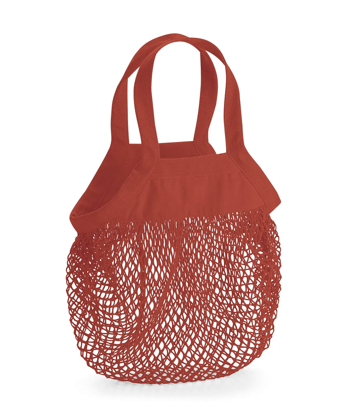 Black - Organic cotton mini mesh grocery bag