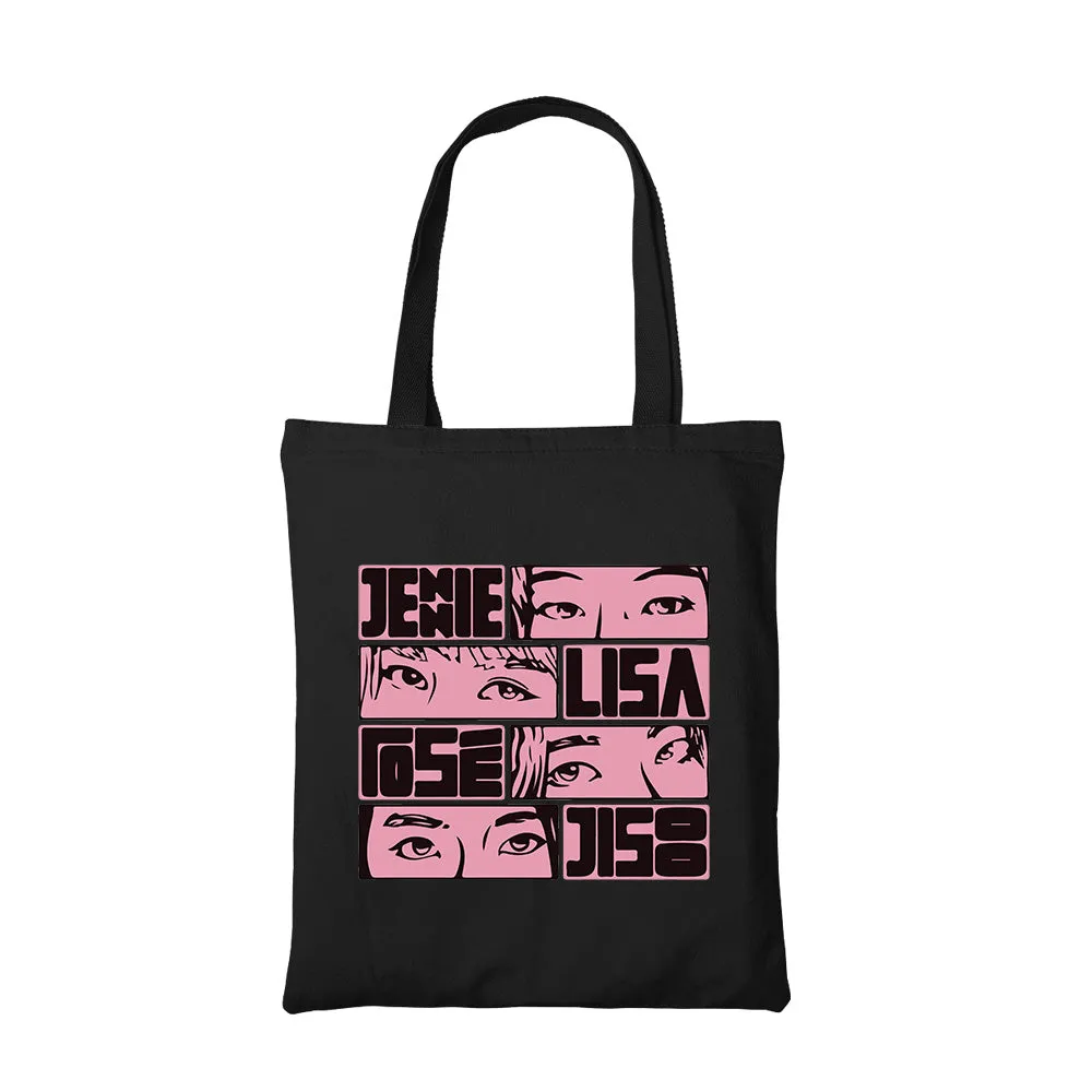 Black Pink Tote Bag - Jennie Lisa Rose Jisoo