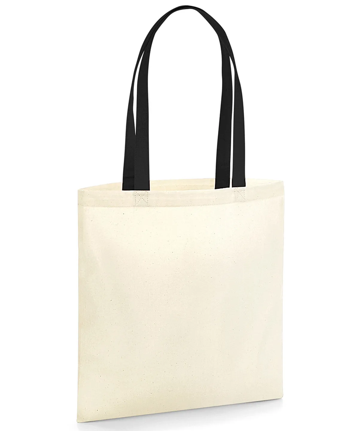 Black/Natural - EarthAware® organic bag for life - contrast handles