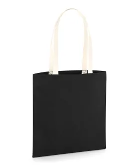 Black/Natural - EarthAware® organic bag for life - contrast handles