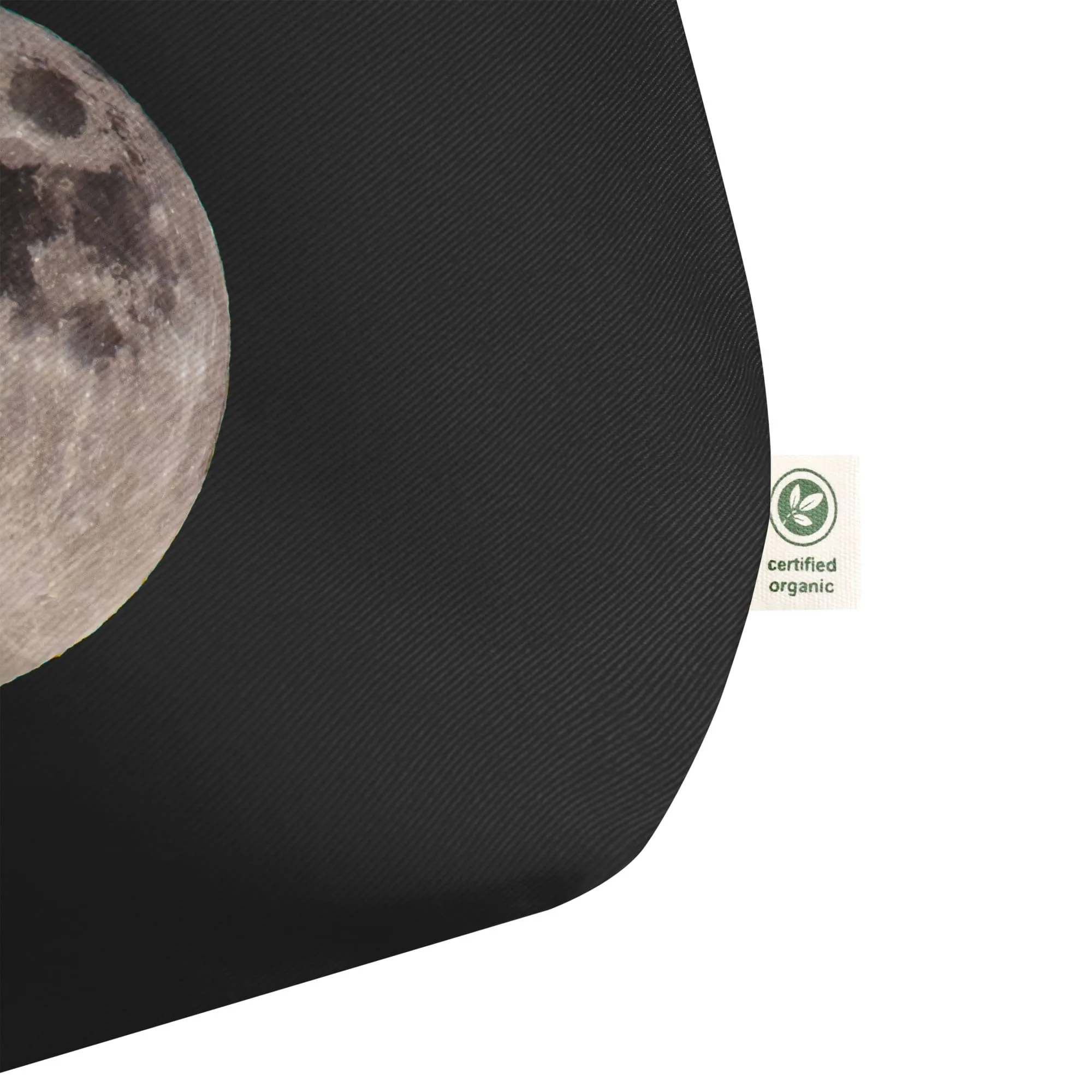 “Blue Moon Supermoon” Full Moon Large Organic Tote Bag