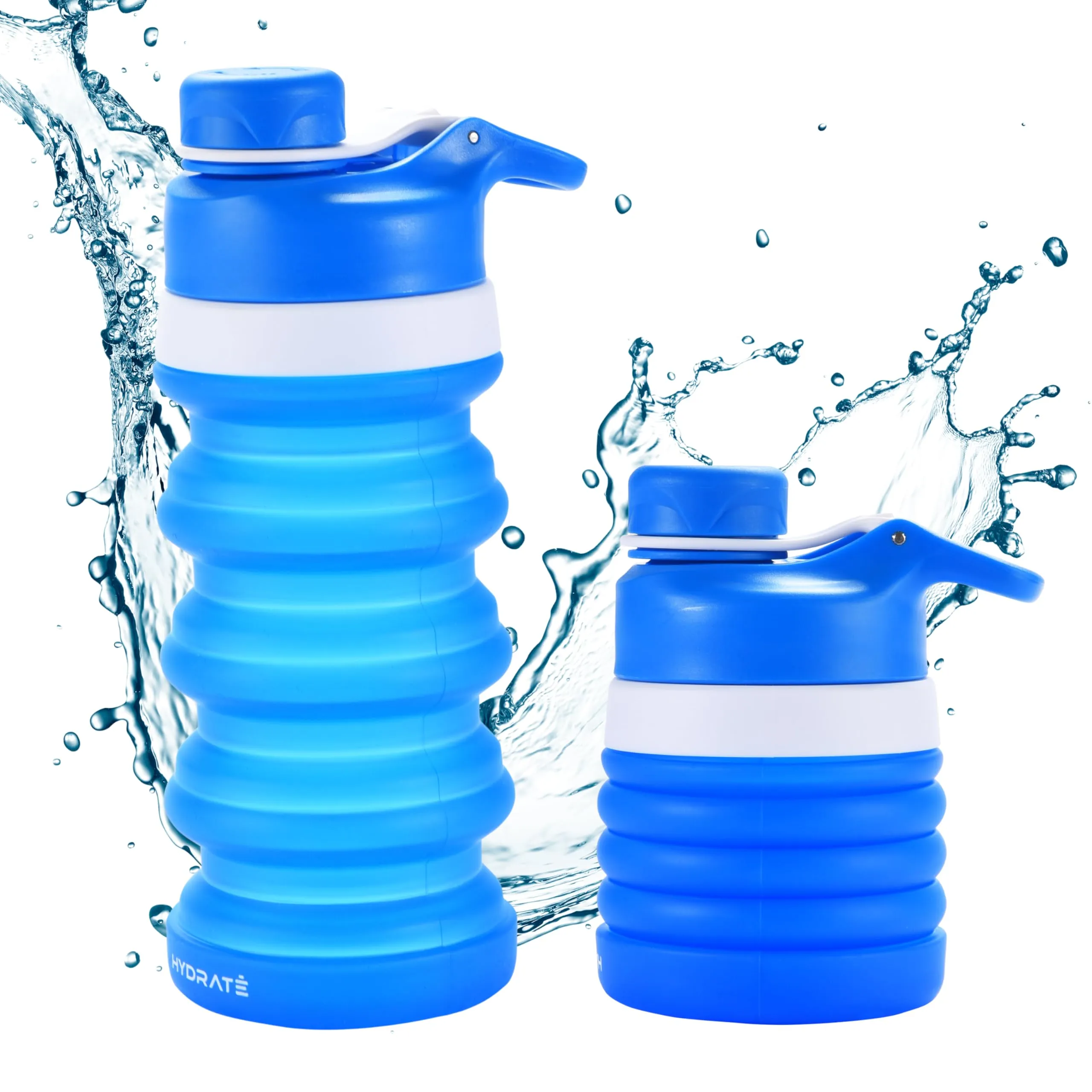 Bottles Collapsible Silicone Water Bottle - Reusable & Foldable Water Bottle