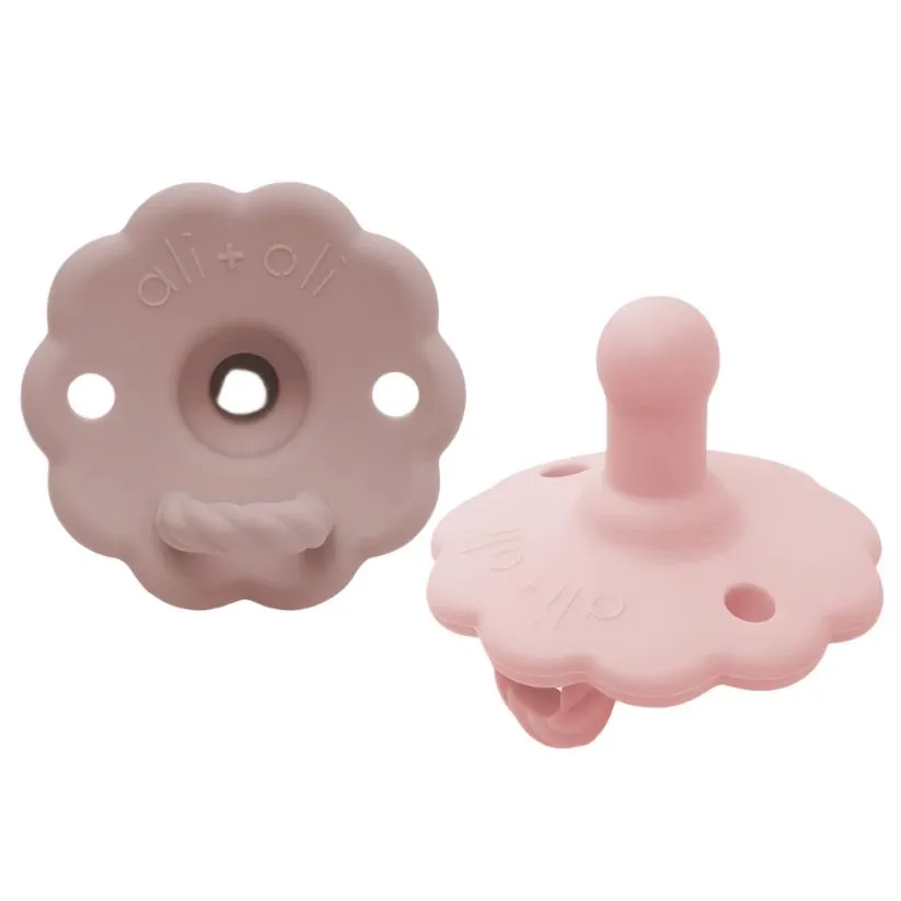 BPA-Free Silicone Baby Pacifiers - 2 Pc.