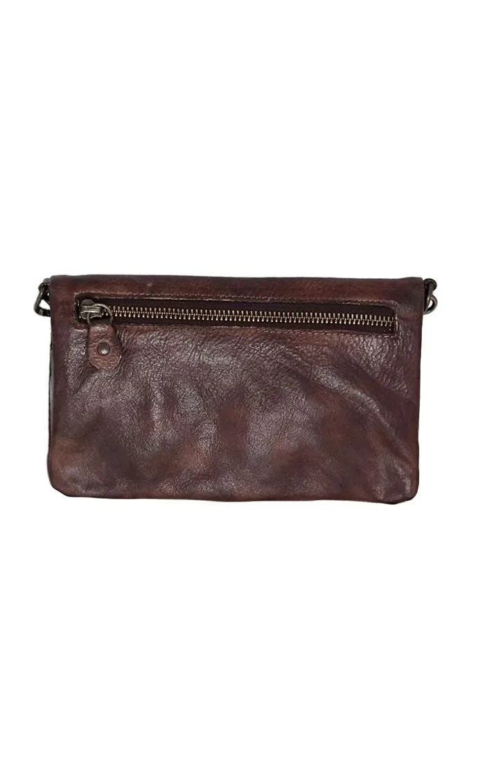 Cadence Teak Rustic Convertible Clutch