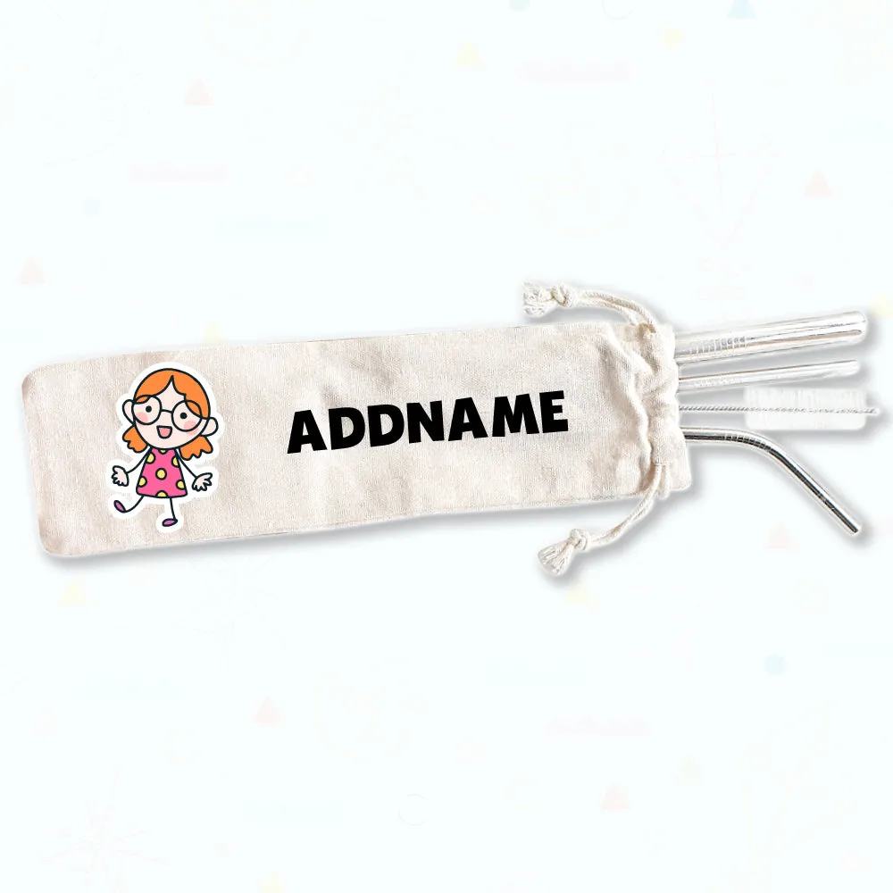 Children Eco-friendly Reusable Straw Set [FREE Custom Add Name]