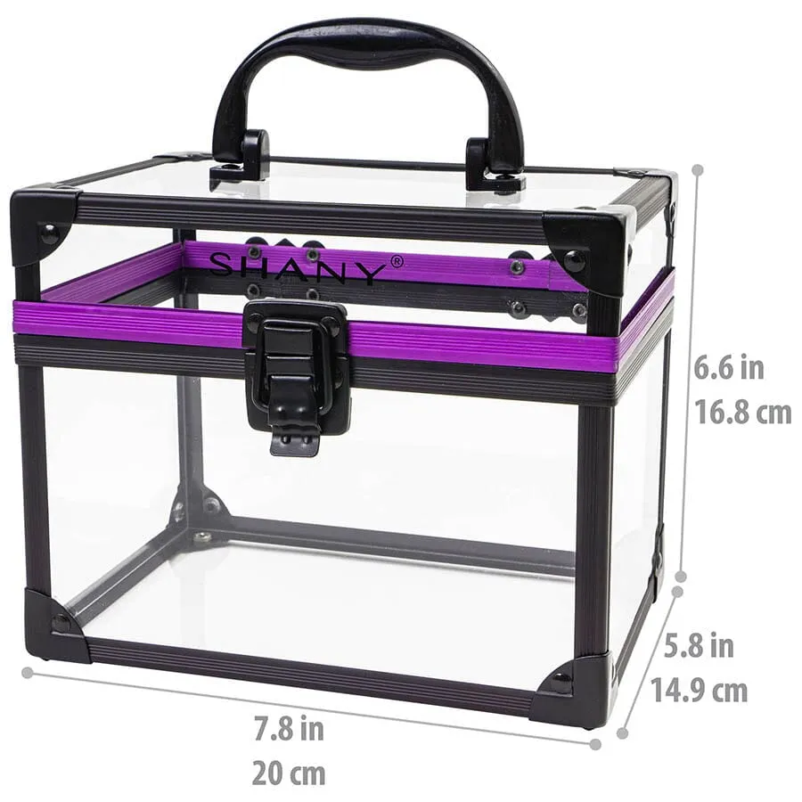 Clear Cosmetics and Toiletry Train Case