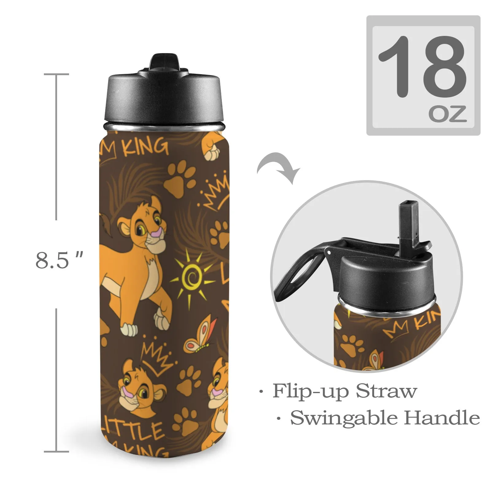 Disney Lion King Little King Insulated Water Bottle