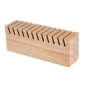 Display Stand, Wooden Block, 12 Slot