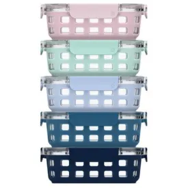 Ello 10pc Meal Prep Food Storage Container Set Pastels