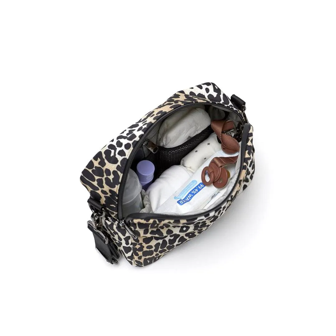 Finnson Frida Eco Stroller Organiser With Stroller Clips - Leopard