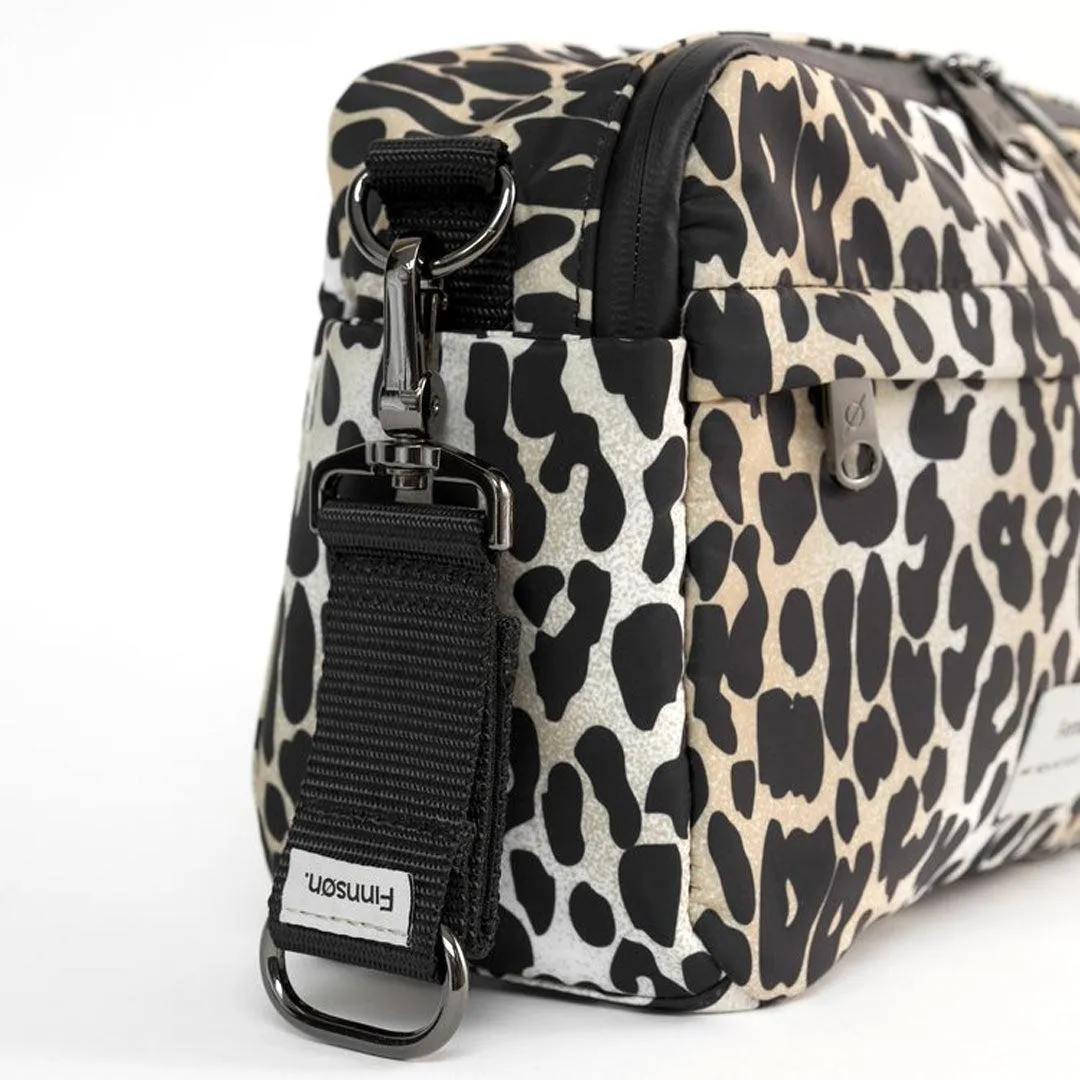 Finnson Frida Eco Stroller Organiser With Stroller Clips - Leopard