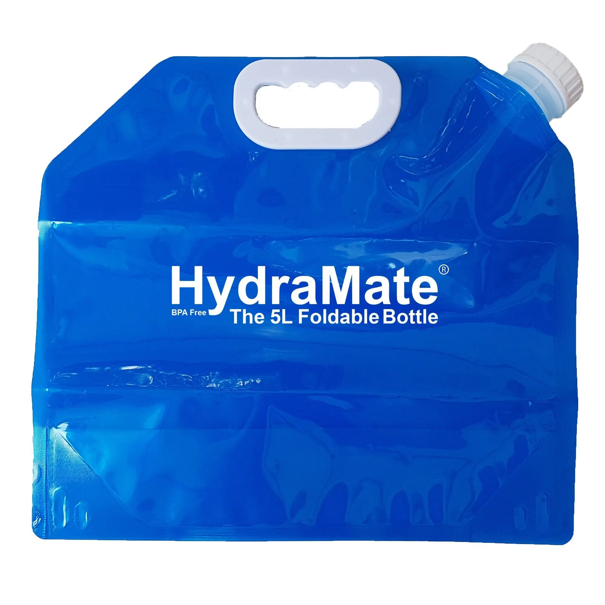 HydraMate 5L Water Carrier Collapsible Bottle Pack of 2.