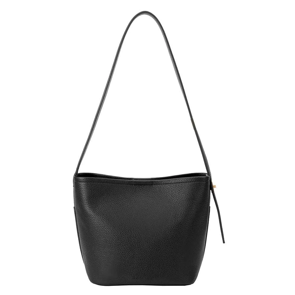 Irina Black Recycled Vegan Shoulder Bag