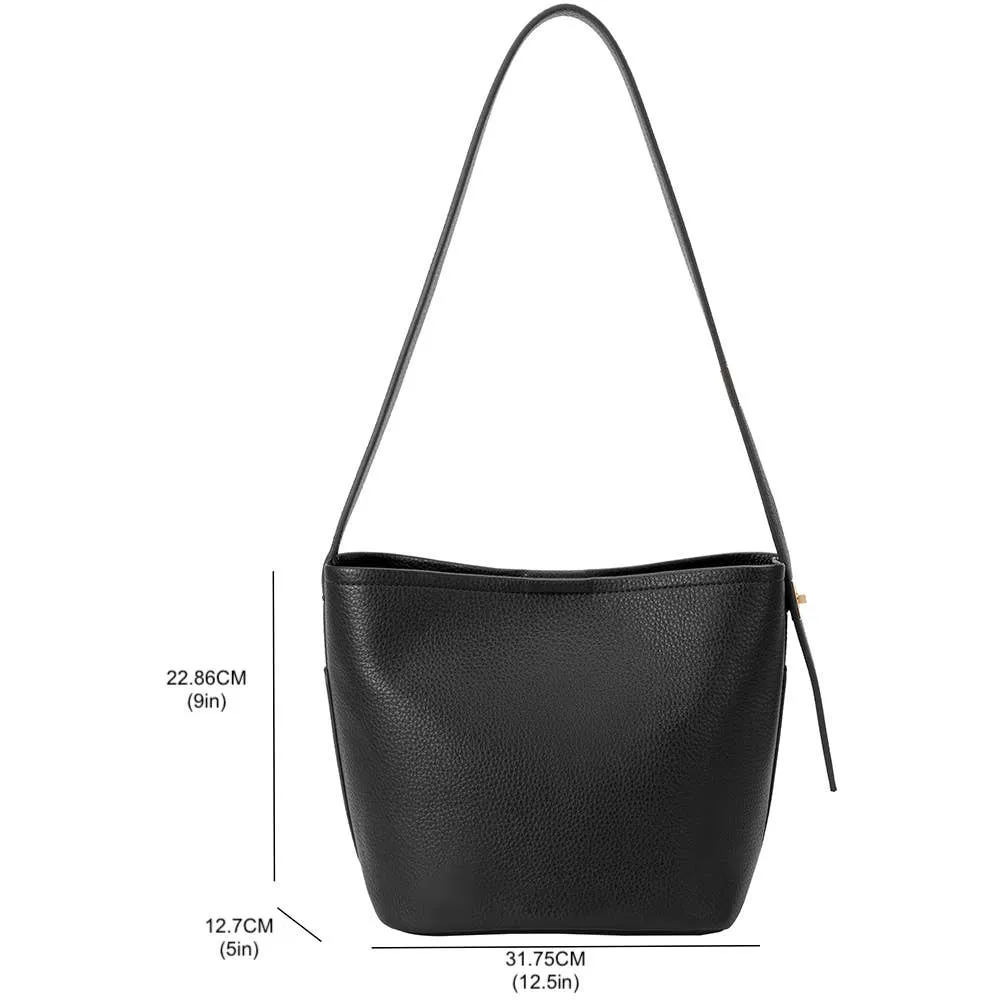 Irina Black Recycled Vegan Shoulder Bag