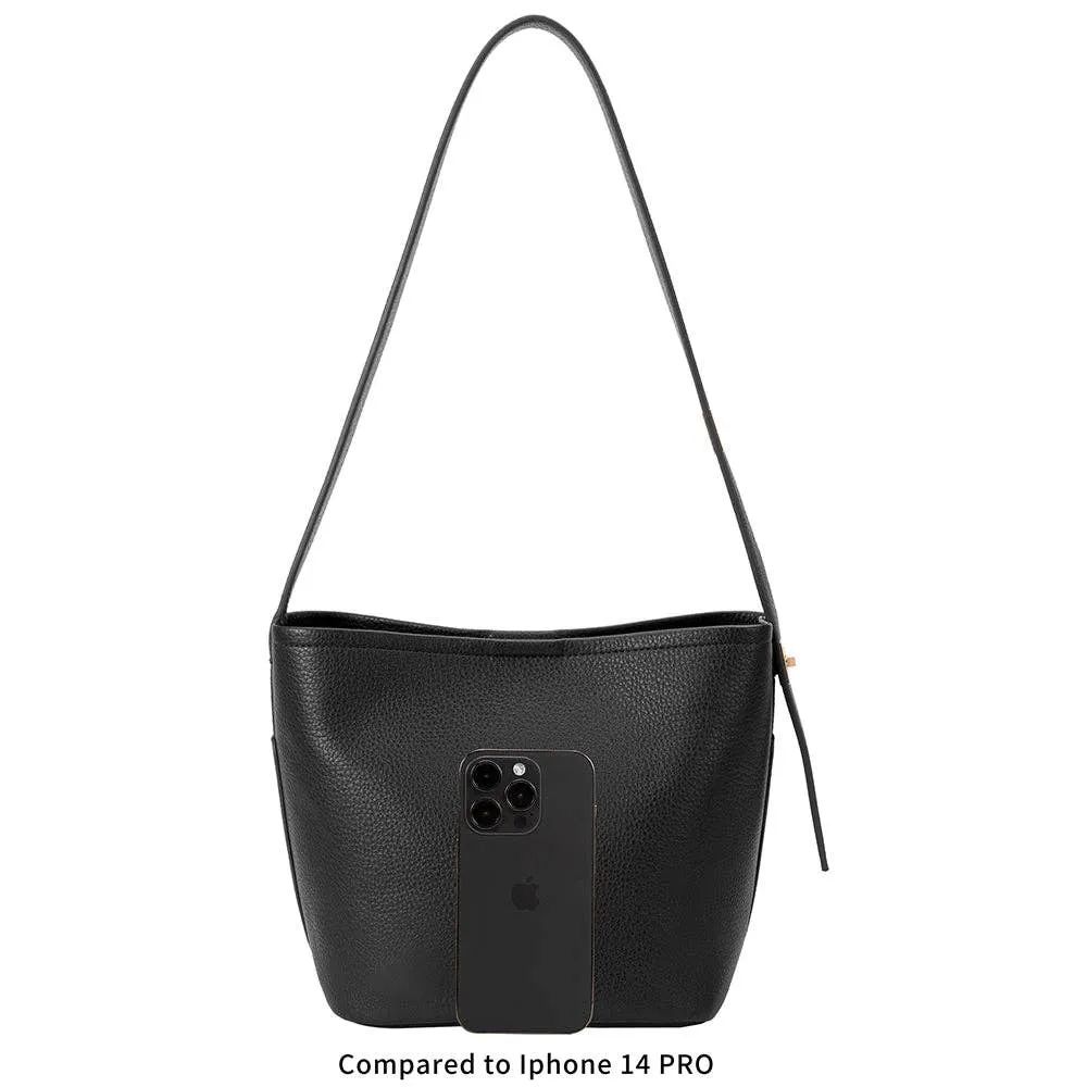 Irina Black Recycled Vegan Shoulder Bag