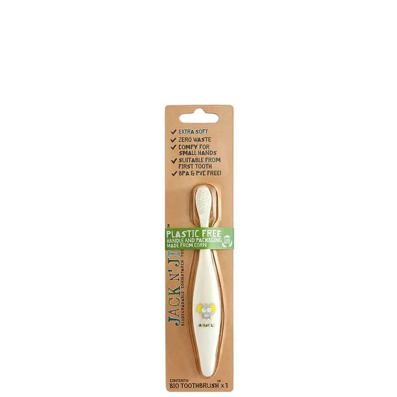 Jack N' Jill Natural Kids' Toothbrush - Elephant