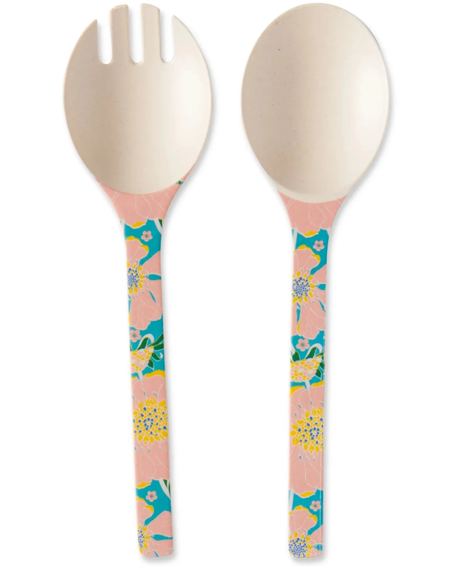 Kip & Co Tumbling Flowers Salad Servers Set