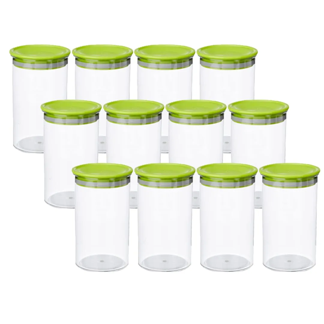 Kuber Industries Airtight Kitchen Container Set | 100% BPA Free, Food Grade Virgin Plastic | Multipurpose, Freezer Safe & Durable | Container for Kitchen Storage Set of 3 | Transparent (Pack Of 4)