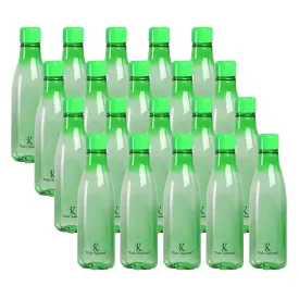 Kuber Industries BPA Free Plastic Water Bottles | Unbreakable, Leak Proof, 100% Food Grade Plastic | for Kids & Adults | Refrigerator Plastic Bottle Set of 4|Green (Pack of 5)