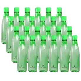 Kuber Industries BPA Free Plastic Water Bottles | Unbreakable, Leak Proof, 100% Food Grade Plastic | For Kids & Adults | Refrigerator Plastic Bottle Set of 4|Green (Pack Of 6)