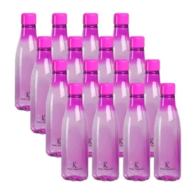 Kuber Industries BPA Free Plastic Water Bottles | Unbreakable, Leak Proof, 100% Food Grade Plastic | For Kids & Adults | Refrigerator Plastic Bottle Set of 4|PURPLE (Pack Of 4)