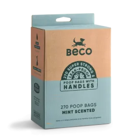 Large Poop Bags with Handles | Mint Scented