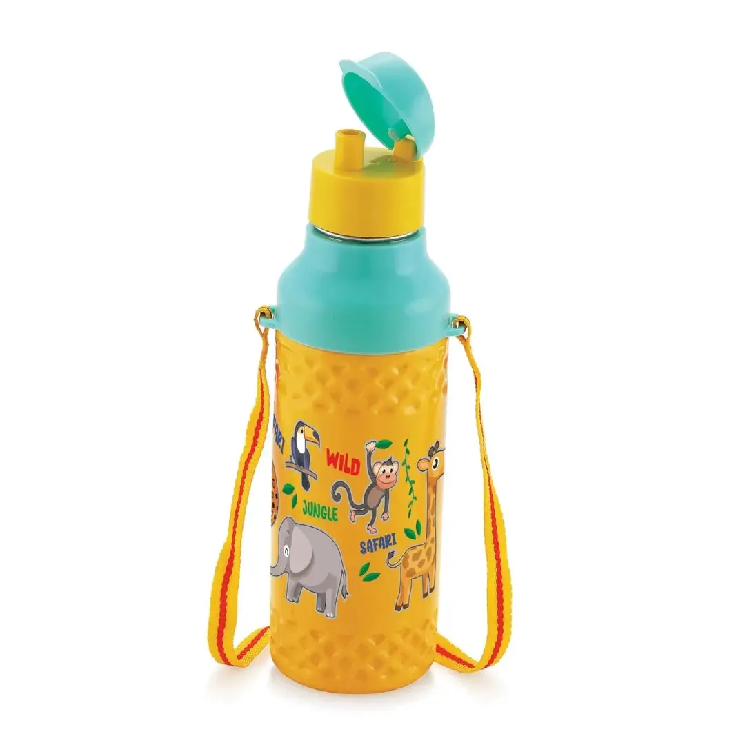 Liza Baby Boss Yellow Steel Insulated Water Bottle 480ml - Leakproof & Insulated Bottle For School