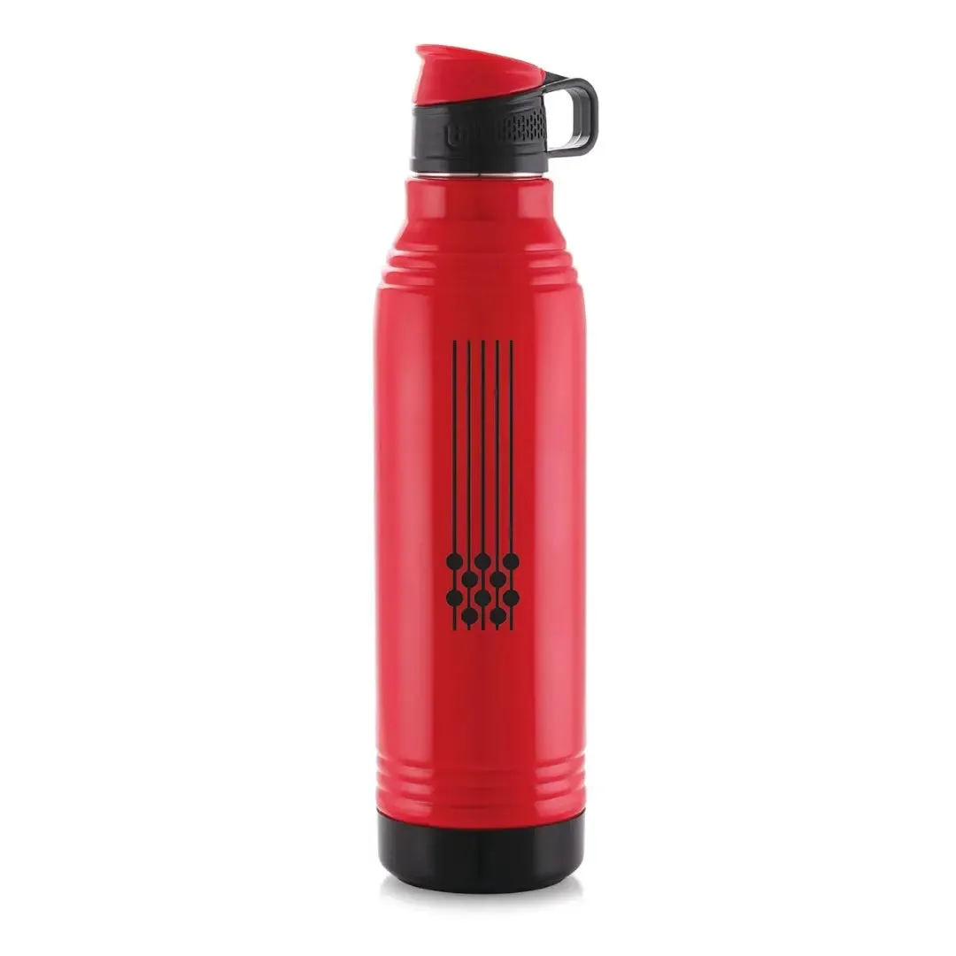 Liza Stainless Steel Smart Insulated Bottle - 650ml Red: Perfect for Kids, Home, School