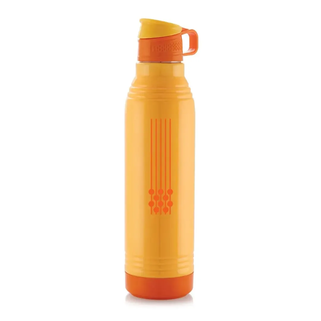 Liza Stainless Steel Smart Insulated Bottle - 650ml Yellow: Perfect for Kids, Home, School