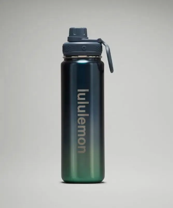 lululemon – Back to Life Sport Bottle 24oz Shine – Color Grey/Blue/Green