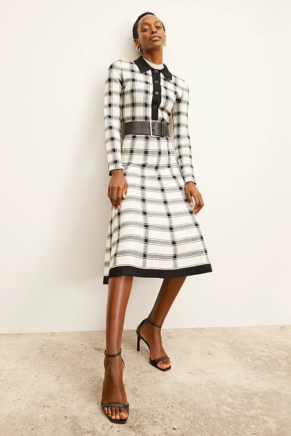 Marlowe Skirt - Eco 365Knit :: Bold Check