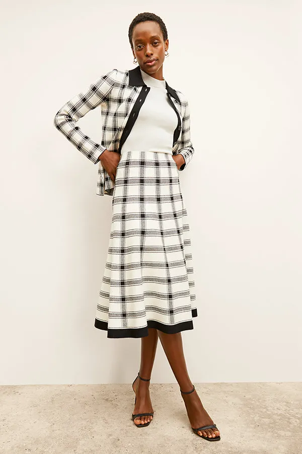 Marlowe Skirt - Eco 365Knit :: Bold Check