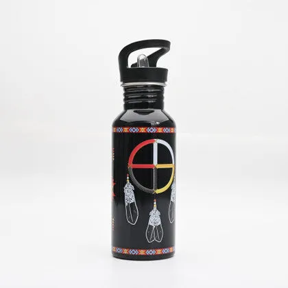 Medicine Wheel Stainless Steel Water Bottle