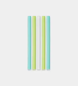 Mini Silicone Cocktail Straws, 5pk