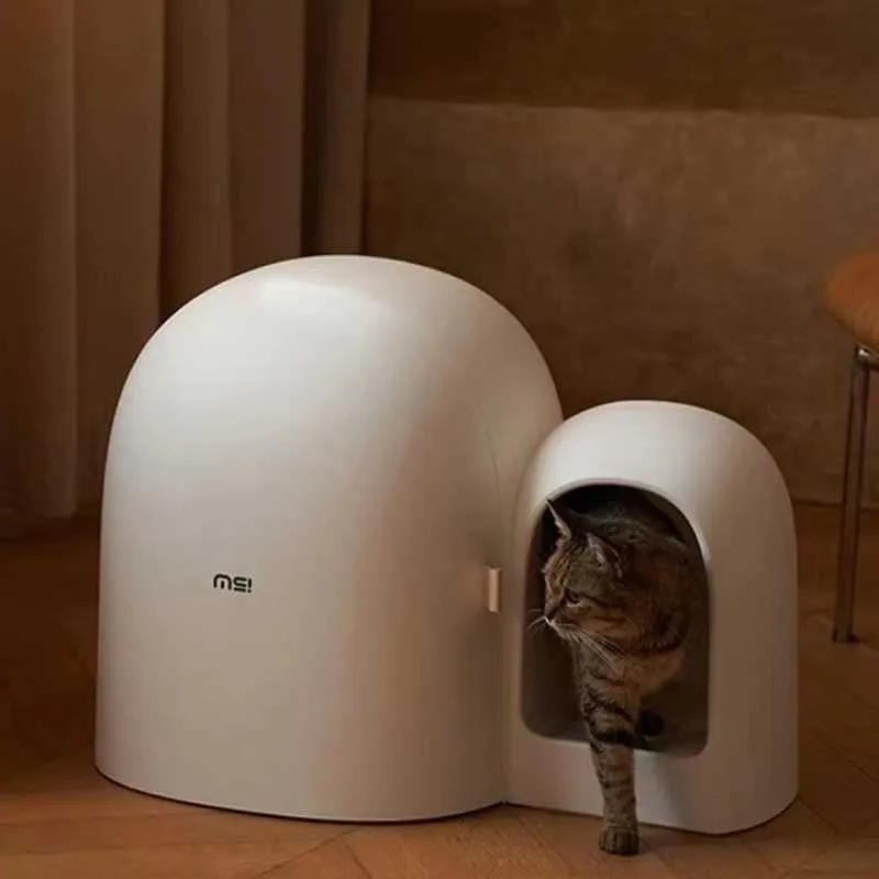 MS Modern & Chic Fully Enclosed Compact Cat Litter Box